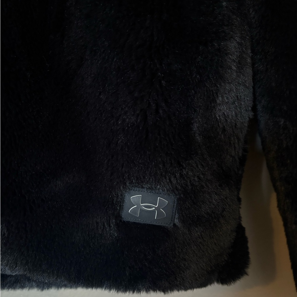 Kids Black Faux Fur Jacket - Picture 2 of 4